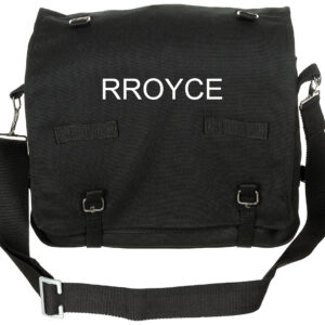Schwarze RROYCE BW-Tasche groß – Vorderseite